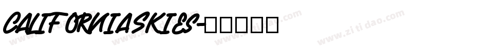 California Skies字体转换